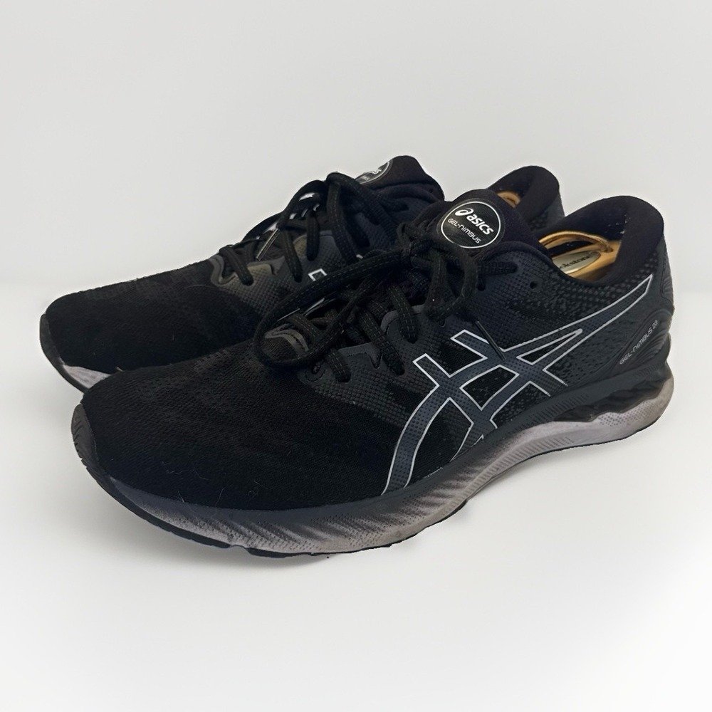 Size 10.5 - Asics Gel Nimbus 23 Black White